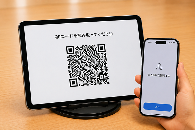 QRコード連携のデモ画面