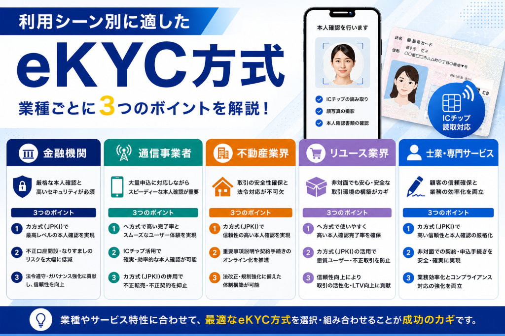 利用シーン別eKYC