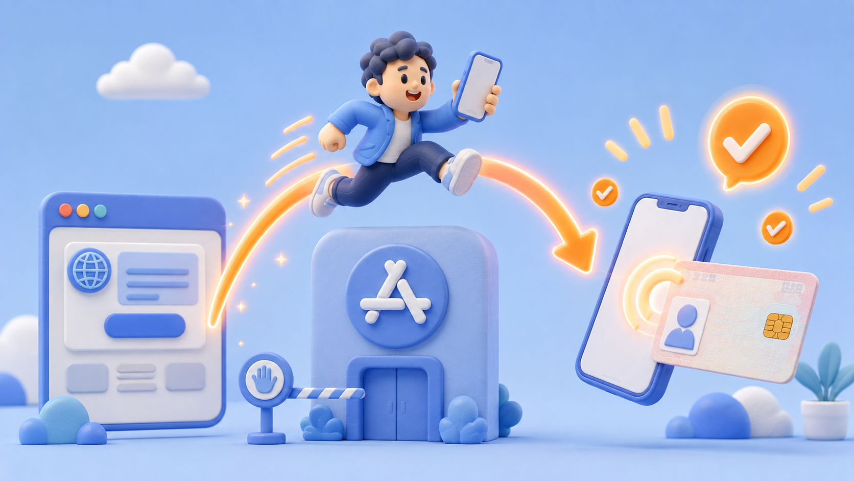 App Clipを活用したIC認証のイメージ